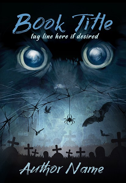 Halloween horror or paranormal premade book cover