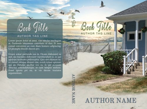 Beach House Fiction or Women's Fiction Premade Print Book Cover