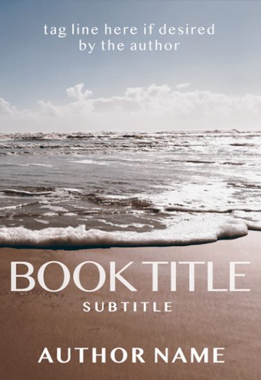 Beach and sand premade book cover