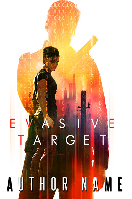Evasive Target - Suspense Cop vs Thief Thriller Premade Book Cover