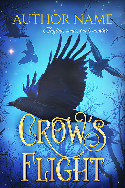 A Murder of Crows Fantasy Premade Book Cover