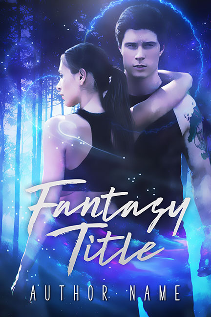 Fantasy Paranormal Romance Couple Premade Book Cover