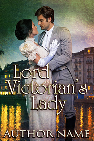 Historical Regency or Victorian Romance Couple Premade Book Cover
