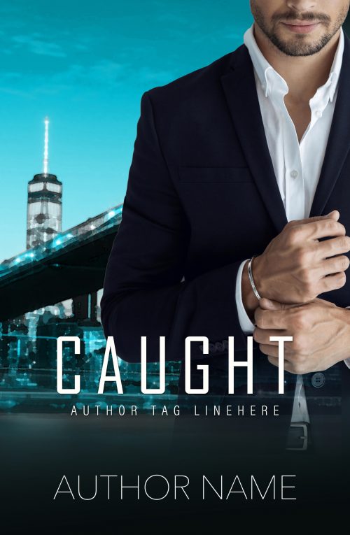 Billionaire in Suit with City Backdrop Contemporary Romance Premade Book Cover