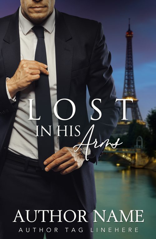 Billionaire with Suit in Paris Contemporary Romance Premade Book Cover