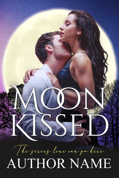 Moon Kissed Paranormal Romance Premade Book Cover