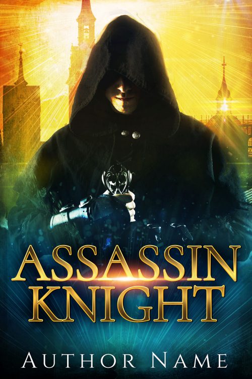 Assassin Knight Hooded Man Premade Book Cover