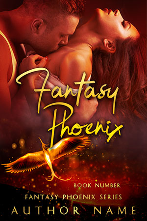 Flaming Phoenix Couple Paranormal Romance Premade Book Cover