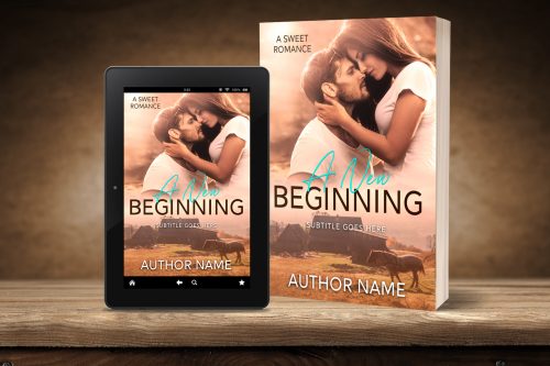 A New Beginning - Contemporary Romance Premade Book Cover 3d