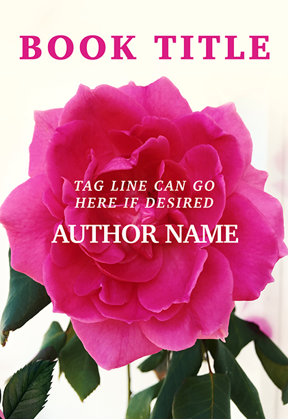 Pink rose romance premade book cover