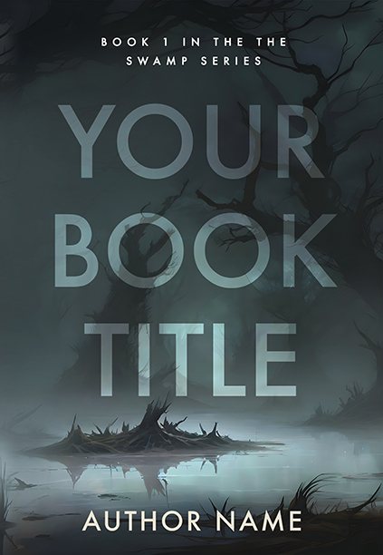 Mystery Foggy Swamp Premade Book Cover