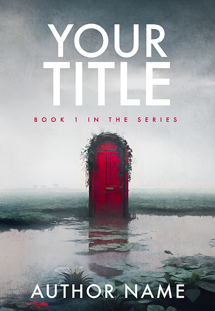 Mystery Red Door in Swamp Premade Book Cover