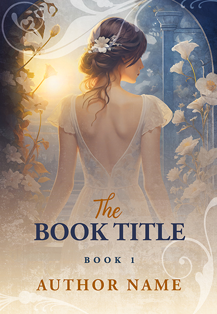 Elegant Lady Looking at the Horizon Premade Book Cover